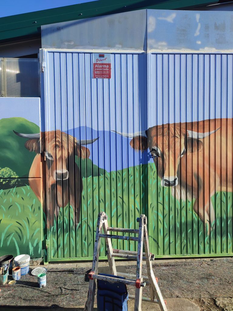 Proyecto de muralización sobre la vaca Casina