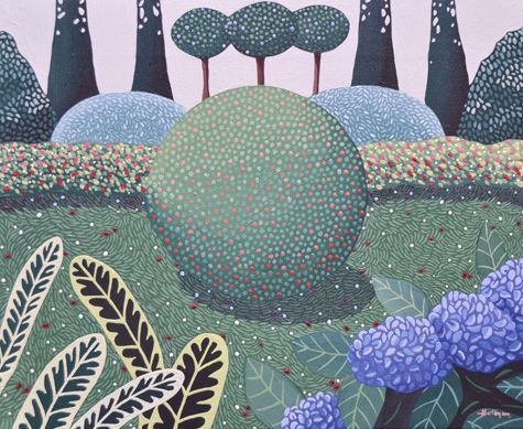 Parque (Parte 3) - Acrílico sobre lienzo - 22 x 27 cm. - 2016