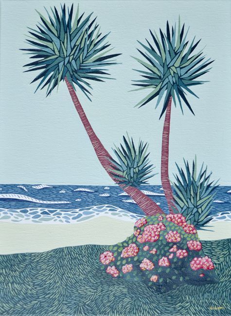 Parque ( Parte 5 ) - Acrílico sobre lienzo - 32 x 24 cm. - 2017