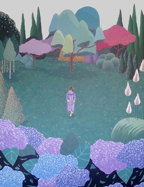 El claro del bosque - Acrílico sobre lienzo - 116 x 89 cm. - 2017