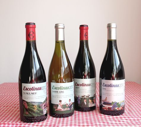 Diseño del etiquetado para cuatro variedades de la D.O.P. Vino de Cangas